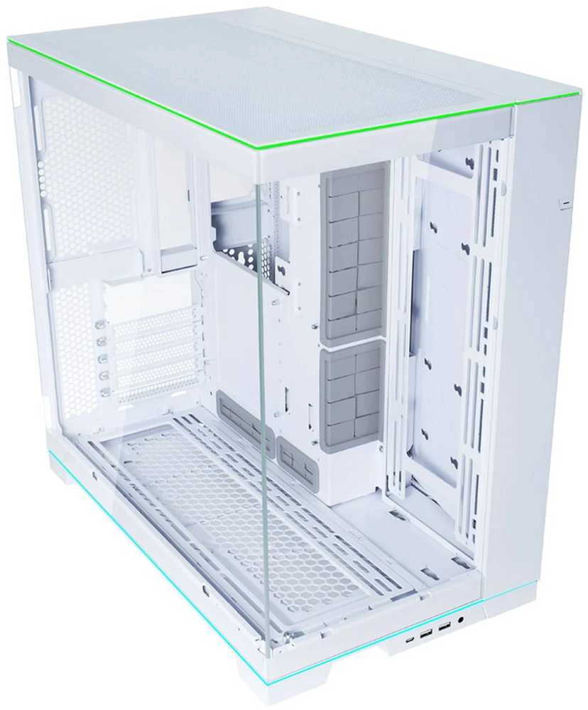 Lian Li O11D EVO RGB, Tempered Glass – baltos spalvos