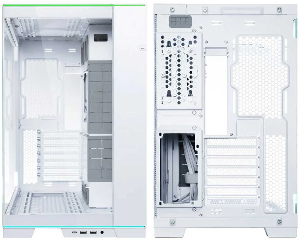 Lian Li O11D EVO RGB, Tempered Glass – baltos spalvos