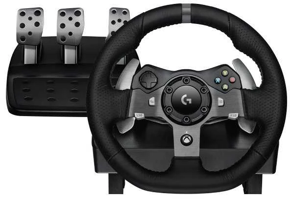 Logitech G920 Driving Force žaidimų vairas skirtas Xbox One ir PC su pedalais