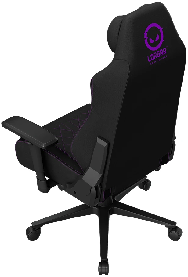 LORGAR CHA41 Fabric pažengusi žaidimų kėdė juoda/violetinė