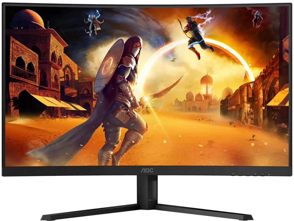 Žaidimų monitorius AOC CQ32G4VE, 31.5",Curved/ VA panel/ QHD(2560x1440), /180 Hz/ 0.5 ms, HDR10, FreeSync Premium HDMI, DisplayPort