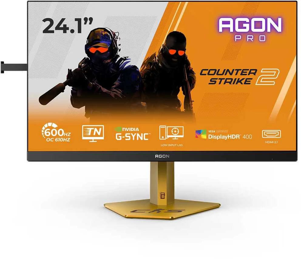 Monitorius AOC AGON PRO CS24A - 600 Hz | „Full HD“ | Itin greitas TN eSportas | 0,3 ms | 24"
