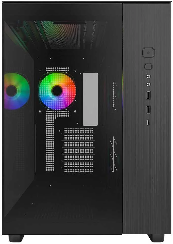 „Montech KING 65 PRO“ kompiuterio korpusas, „Midi-Tower“, ATX, ARGB, grūdintas stiklas - juodas
