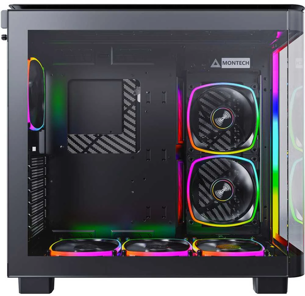 Montech KING 95 PRO Mid Tower, Tempered Glass, ARGB – Juodas
