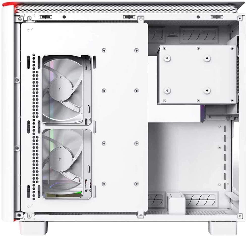 „Montech KING 95 PRO Midi-Tower“, grūdinto stiklo, ARGB – baltos spalvos