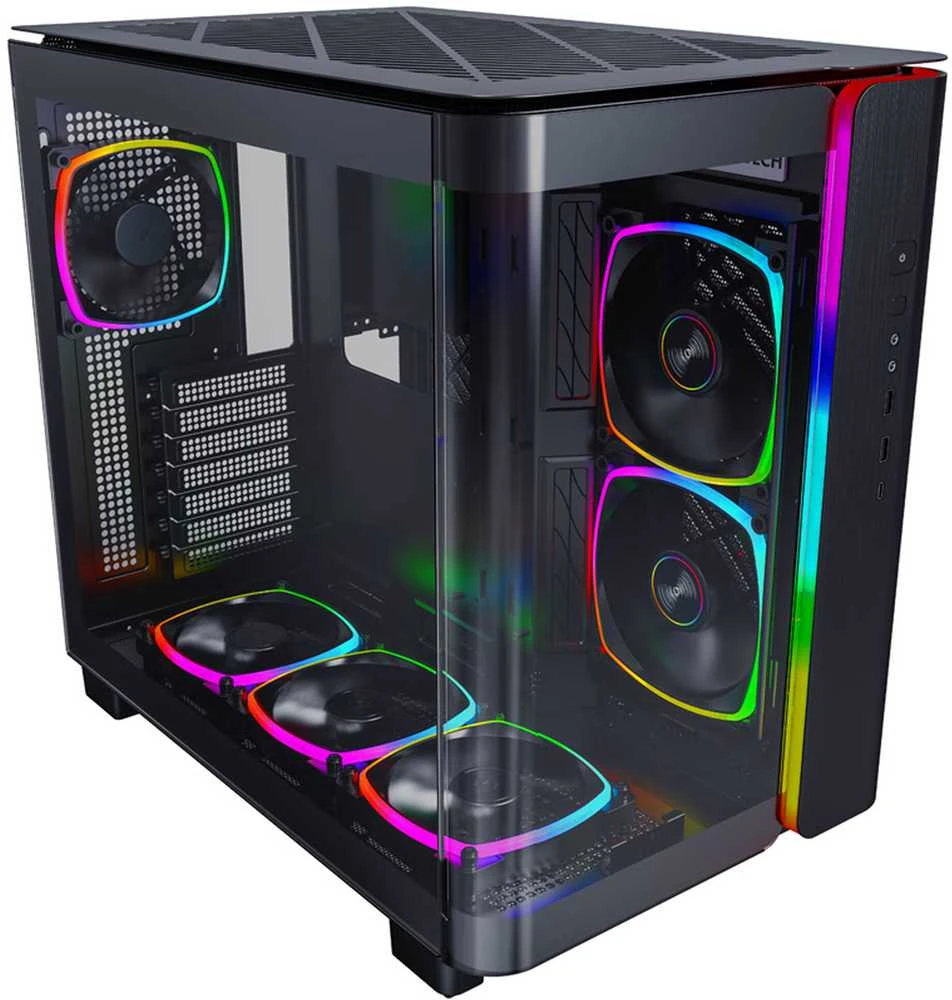 Montech KING 95 PRO Mid Tower, Tempered Glass, ARGB – Juodas