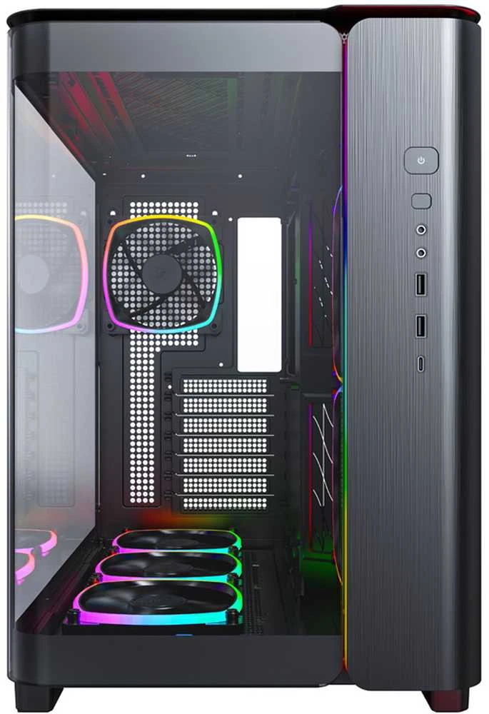 Montech KING 95 PRO Mid Tower, Tempered Glass, ARGB – Juodas