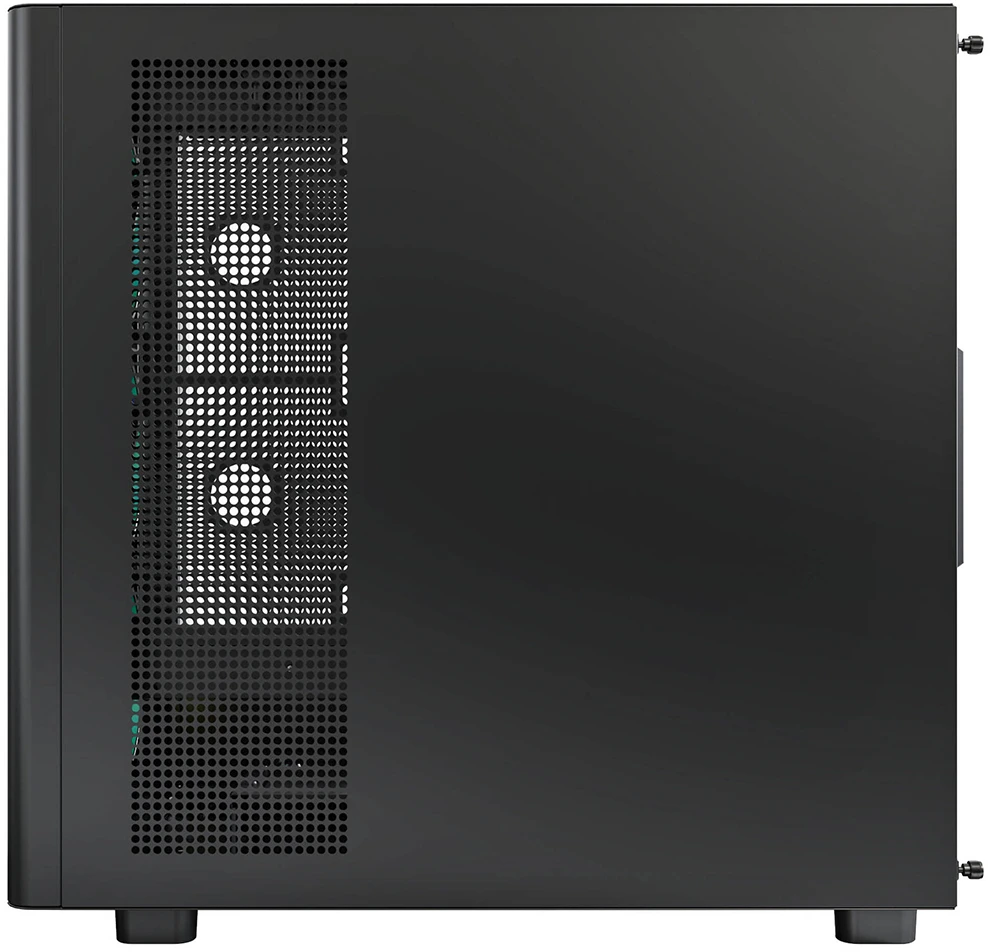 Montech XR Wood PC-kompiuterio korpusas, Midi-Tower, ATX, ARGB, Tempered Glass – juodos spalvos