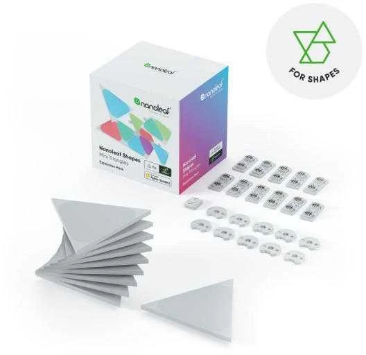Nanoleaf Shapes Triangles Mini Expansion Pack (10 plokščių) 1 x 0,54 W 16M+ spalvos 2,4GHz WiFi b/g/n;