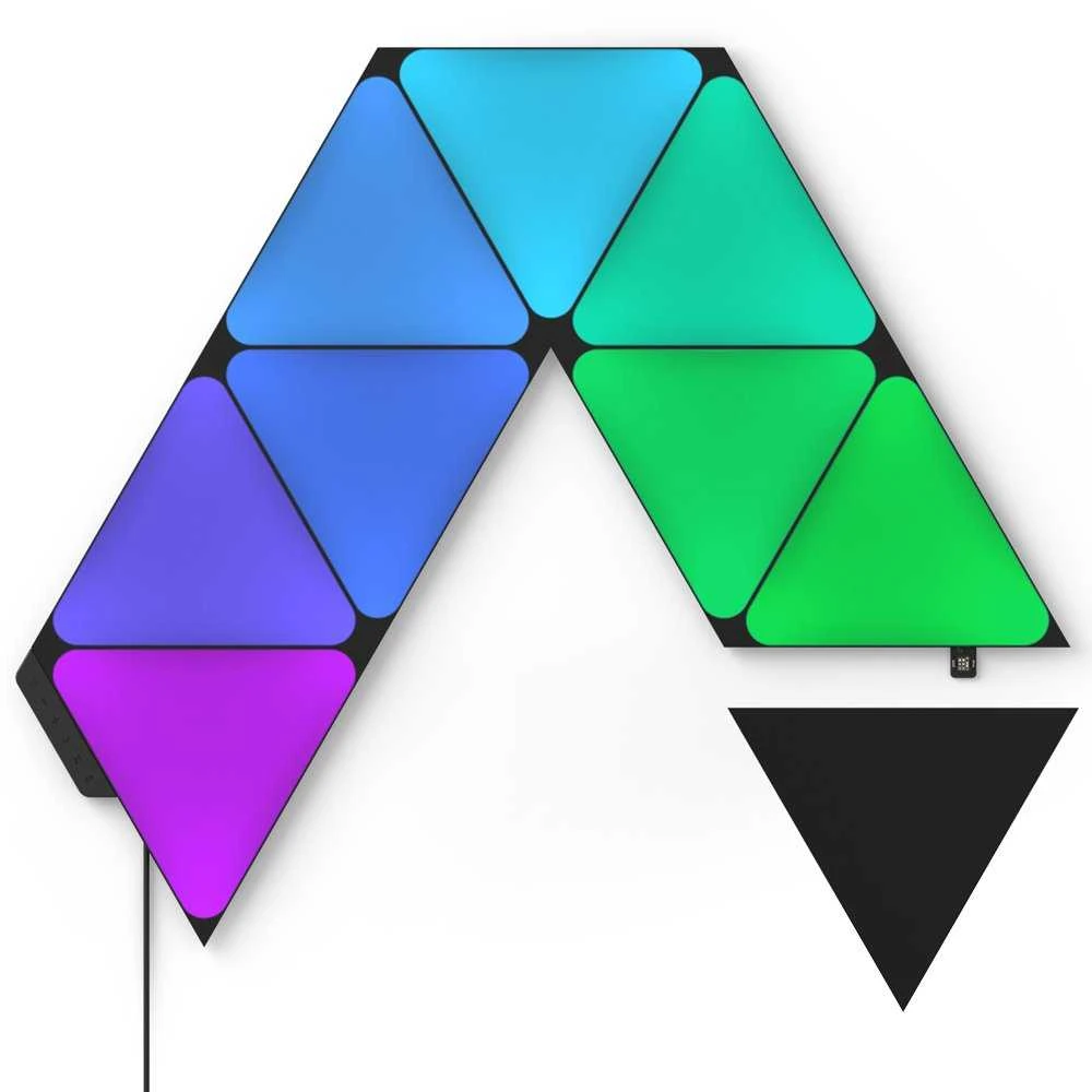 Nanoleaf Shapes - Ultra Juodas Triangles Starter Kit (9 šviesos)