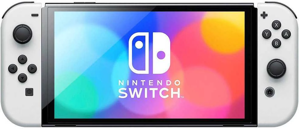 Nintendo Switch OLED konsolė (su baltais Joy-Con), modelis