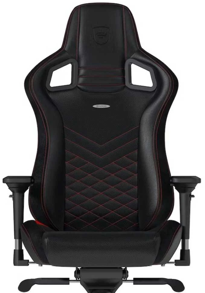 Žaidimų kėdė Noblechairs EPIC PU-Leather Gaming Chair, Juoda-raudona