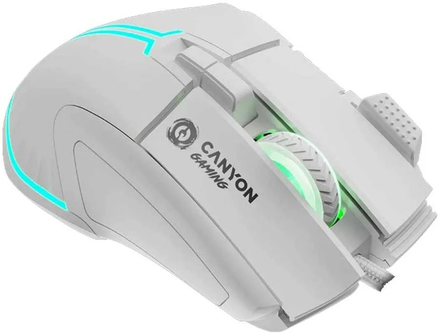 CANYON pelė Fortnax GM-636 RGB 9buttons su laidu Baltas