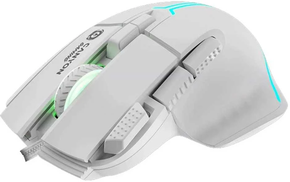 CANYON pelė Fortnax GM-636 RGB 9buttons su laidu Baltas