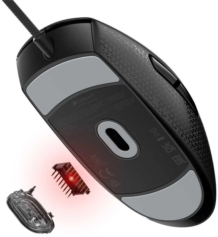 CORSAIR M55 Pelė žaidimams su laidu 16000 DPI Juodas