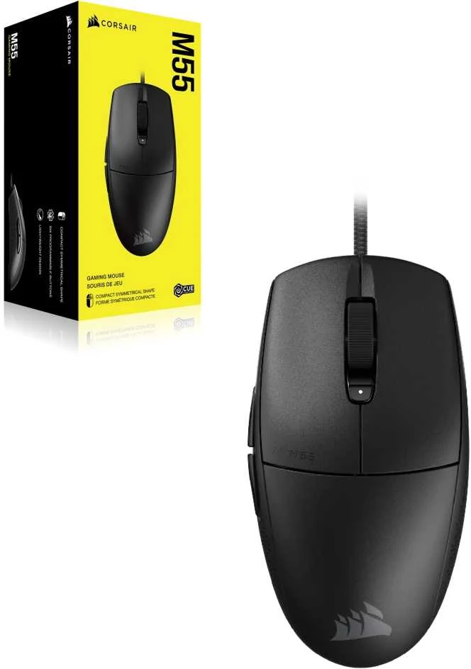 CORSAIR M55 Pelė žaidimams su laidu 16000 DPI Juodas