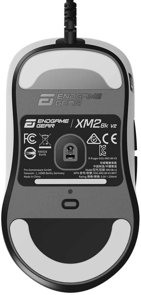 Endgame Gear XM2 8k v2 žaidimų pelė, 8.000Hz – baltos spalvos