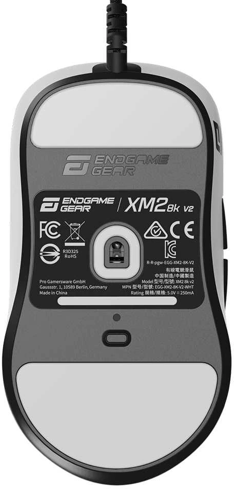 Endgame Gear XM2 8k v2 žaidimų pelė, 8.000Hz – baltos spalvos