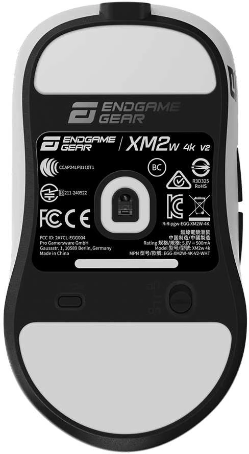 Endgame Gear XM2w 4k v2 žaidimų pelė – baltos spalvos