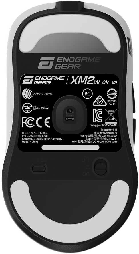 Endgame Gear XM2w 4k v2 žaidimų pelė – baltos spalvos