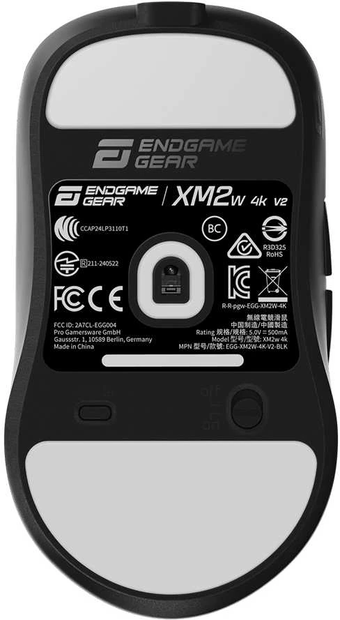 Endgame Gear XM2w 4k v2 žaidimų pelė, 4.000Hz – juodos spalvos