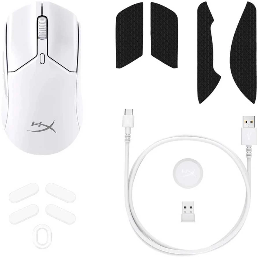 Hewlett Packard (HP) HP HyperX Pulsefire Haste 2 Mini Wireless Baltas Pelė žaidimams