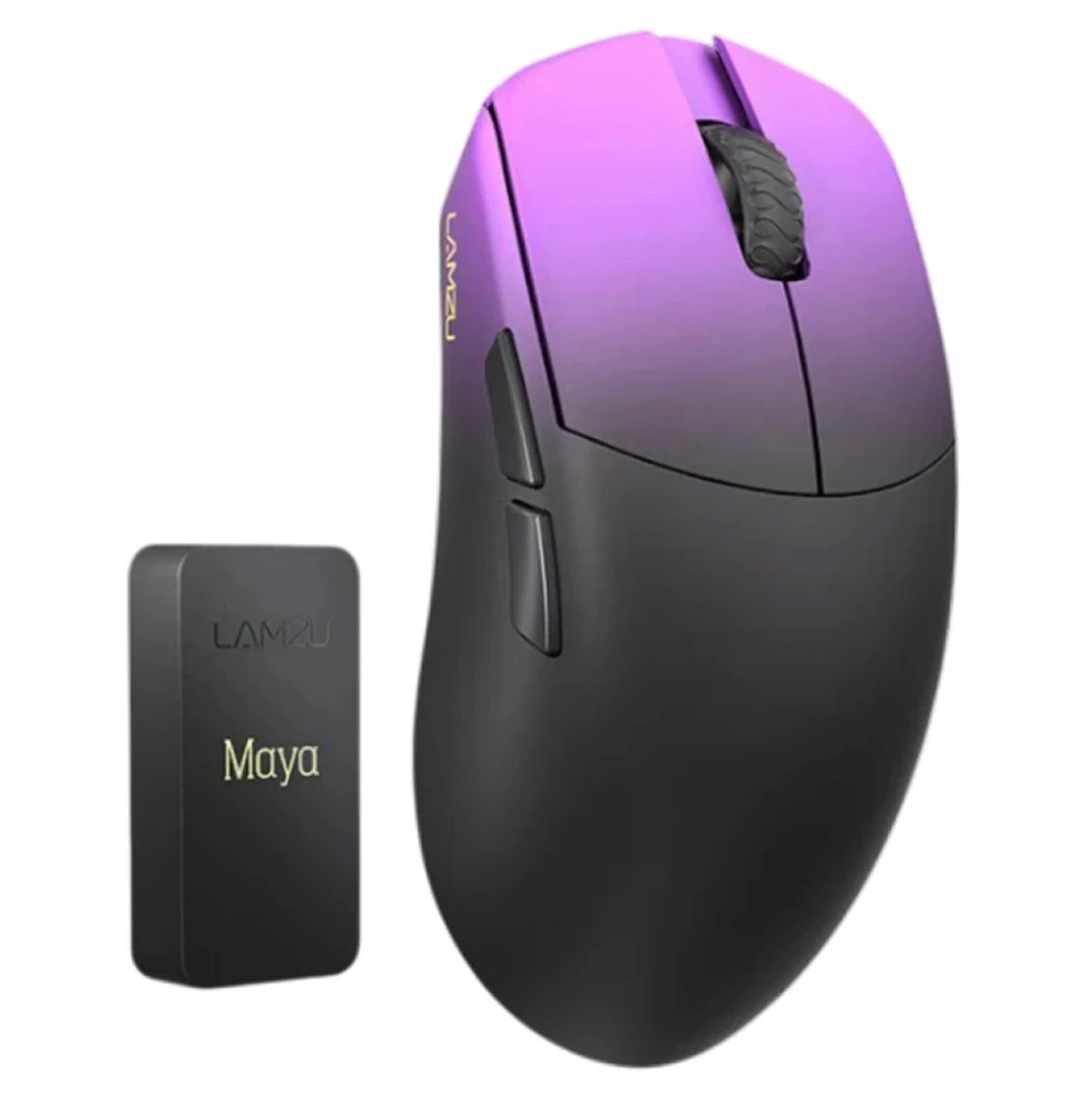 LAMZU MAYA Champion Edition belaidė optinė žaidimų pelė | 30000 DPI | 8K | Violetinė Shadow