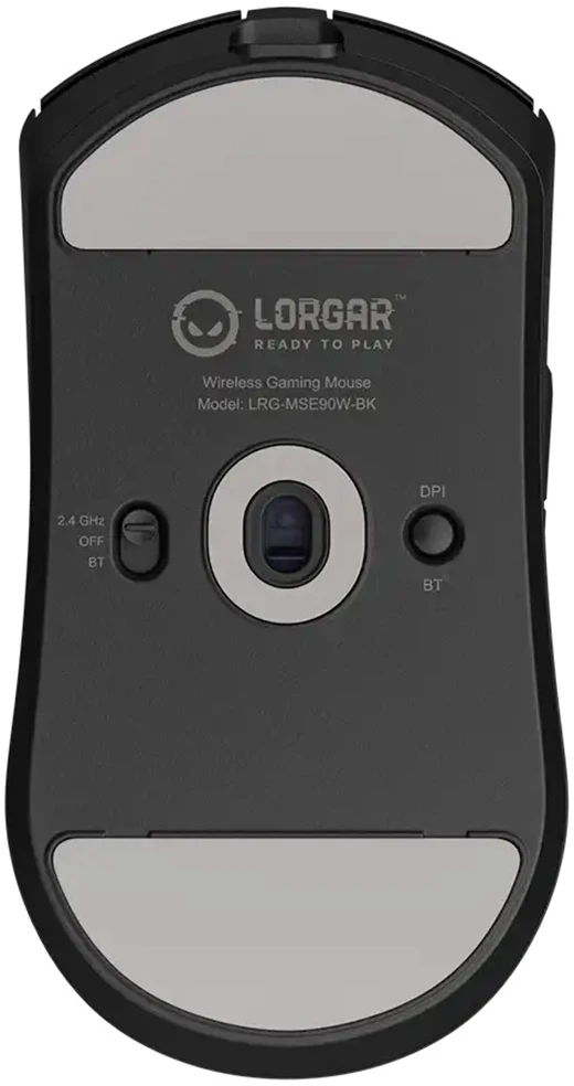 LORGAR Pelė žaidimams MSE90W Elite Wireless Magnesium Juodas