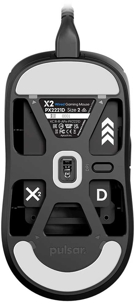Pulsar X2 Medium Pelė su laidu žaidimams - Juodas