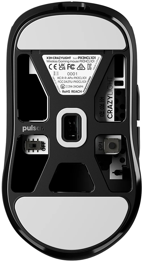 Pulsar X2H CRAZYLIGHT Belaidė pelė žaidimams - Jet Juodas