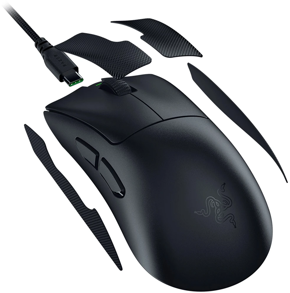 Pelė Myszka žaidimams Razer DeathAdder V4 belaidė 45000 dpi optinė juoda