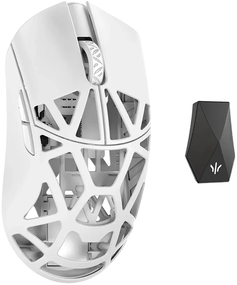 WL Pelė WLMOUSE Beast X Max Solid Sides Pelė žaidimams, Omron Optinė Switches – baltas