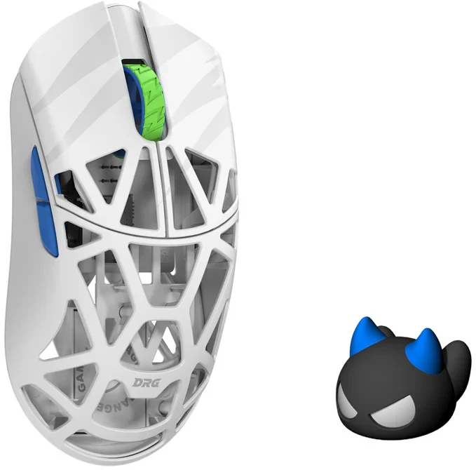 Pelė WLMouse × DRG Beast X Mini Pro Solid Sides, Omron Opticals Switches, Baltas