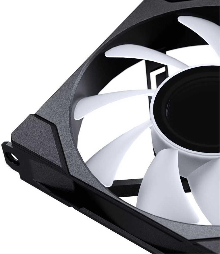 PHANTEKS M25 Gen2 PWM D-RGB korpuso ventiliatorius, 3er-Pack – 120mm, juodos spalvos