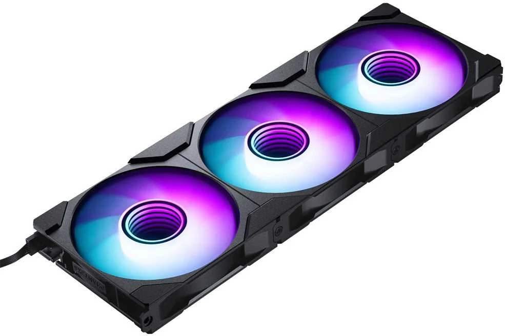 PHANTEKS M25 Gen2 PWM D-RGB korpuso ventiliatorius, 3er-Pack – 120mm, juodos spalvos
