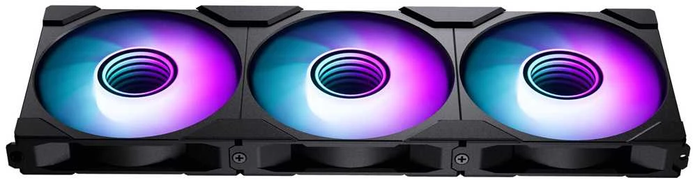 PHANTEKS M25 Gen2 PWM D-RGB korpuso ventiliatorius, 3er-Pack – 120mm, juodos spalvos