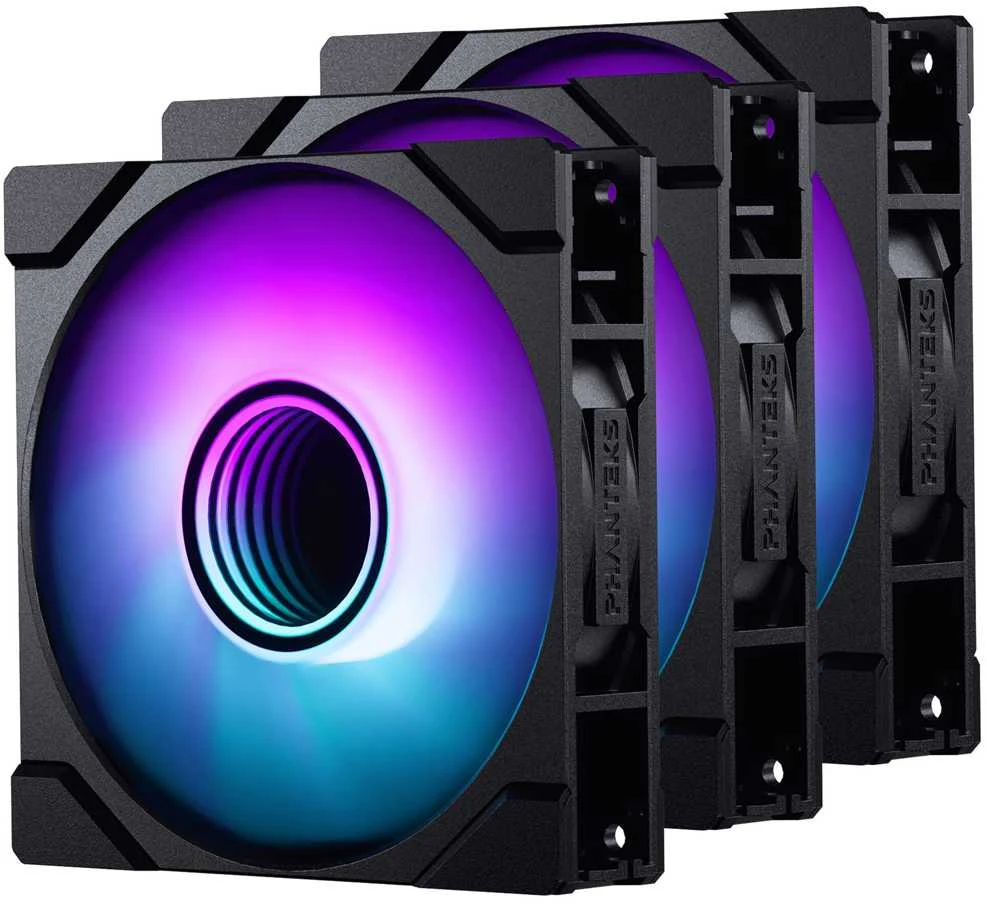 Phanteks M25 Gen2 ventiliatorių rinkinys su RGB apšvietimu