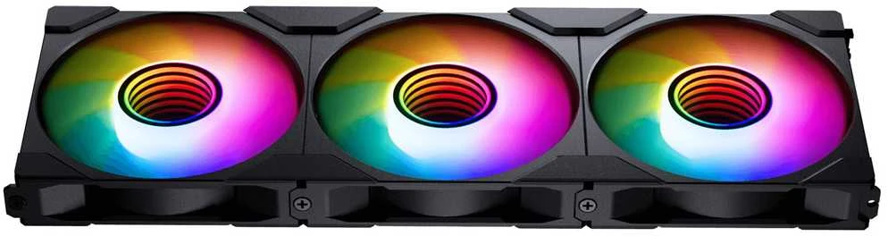 PHANTEKS M25 Gen2 PWM D-RGB korpuso ventiliatorius 3er-Pack – Reverse Blade, 140mm, juodos spalvos