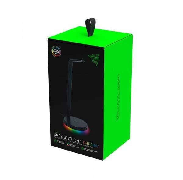 Ausinių stovas Razer Base Station V2 Chroma Quartz Edition, Juodas