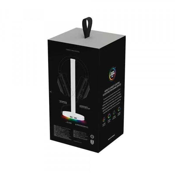 Ausinių stovas Razer Base Station V2 Chroma Quartz Edition, Baltas