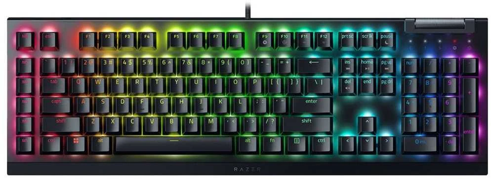 Razer | Mechaninė klaviatūra žaidimams | BlackWidow V4 X | Mechaninė klaviatūra žaidimams | su laidu | US | Žalias Mechaninė Switches (Clicky)