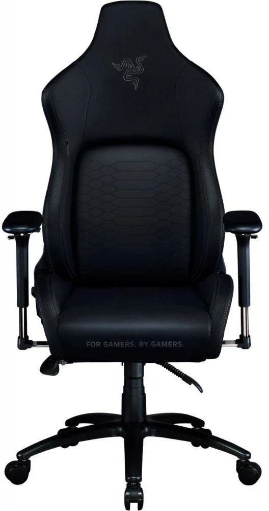Razer žaidimų kėdė su juosmens atrama Iskur V2 EPU Leather, Aliuminio | Juodas