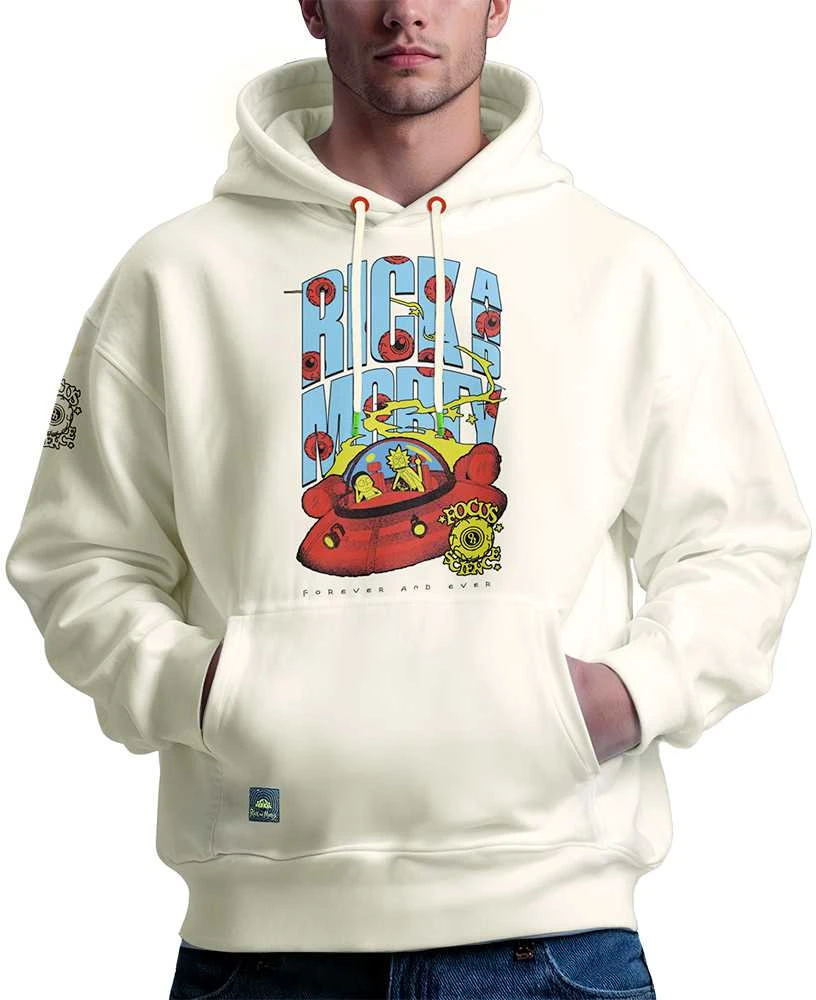 Rick and Morty Hoodie, Off-Baltas, L