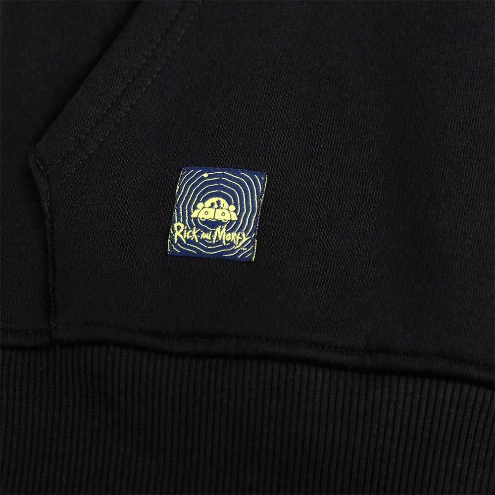 Rick and Morty Hoodie With Logo, Juodas, M