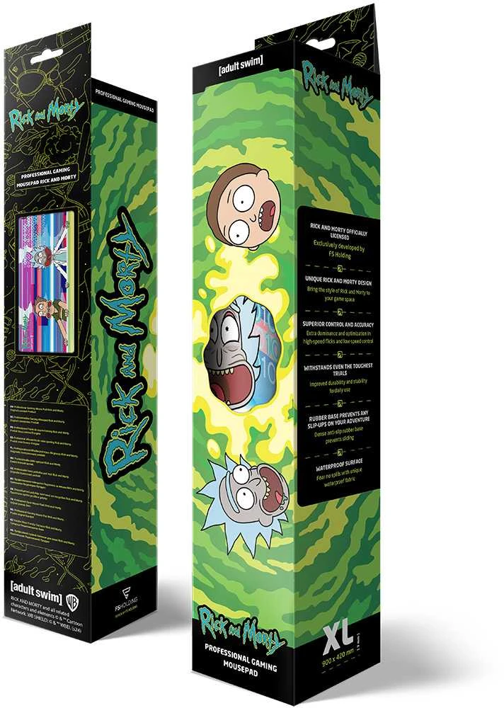 Rick and Morty Pelės kilimėlis Glitched, XL