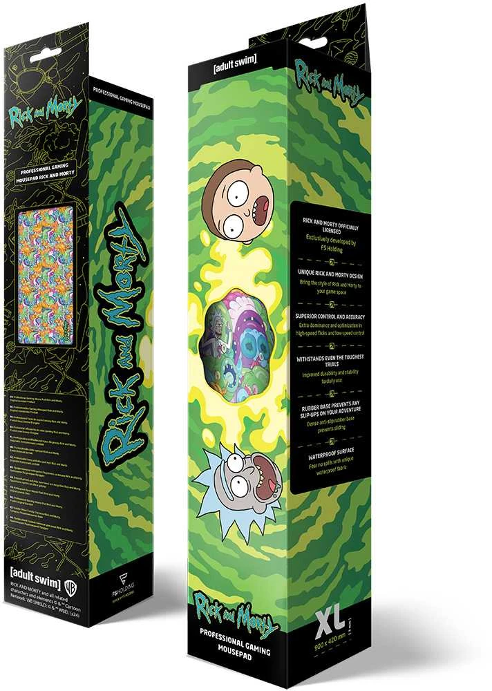 Rick and Morty Pelės kilimėlis Monster Jam, XL