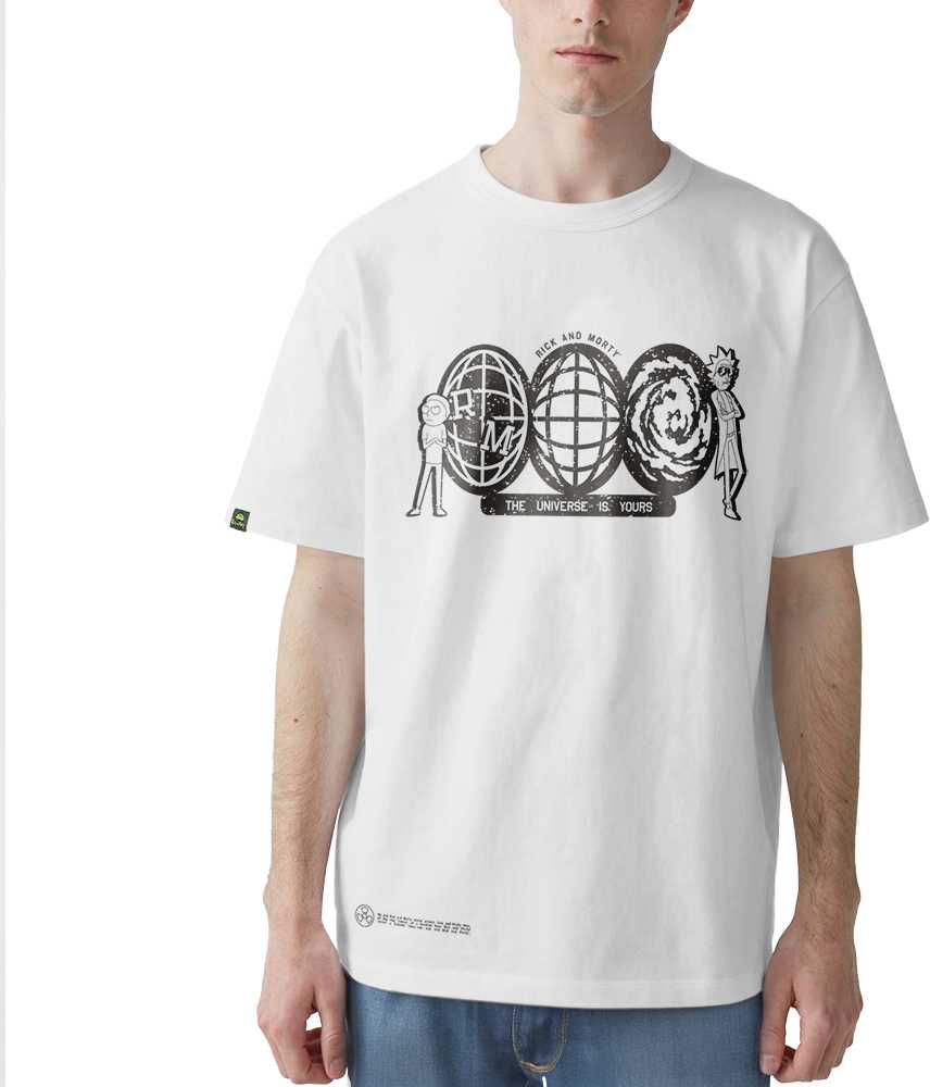 Rick and Morty T-shirt, The Universe is Yours, Baltas, L