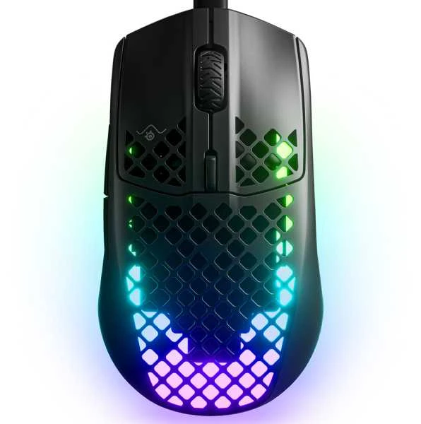 Žaidimų pelė SteelSeries Aerox 3 Onyx , Juodos spalvos