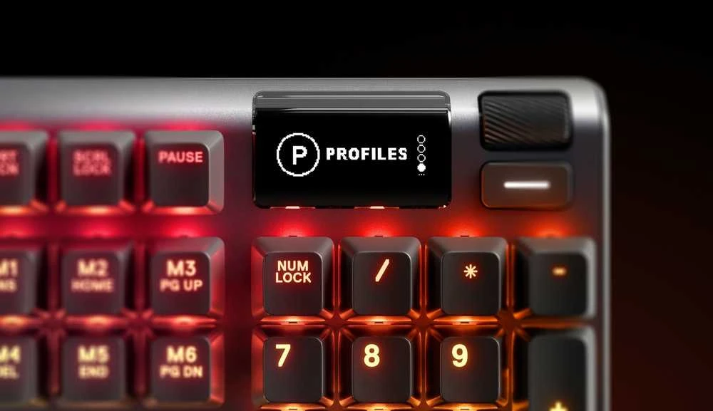 Žaidimų klaviatūra SteelSeries Apex 7, US kalba, Red apšvietimas, Juodos spalvos