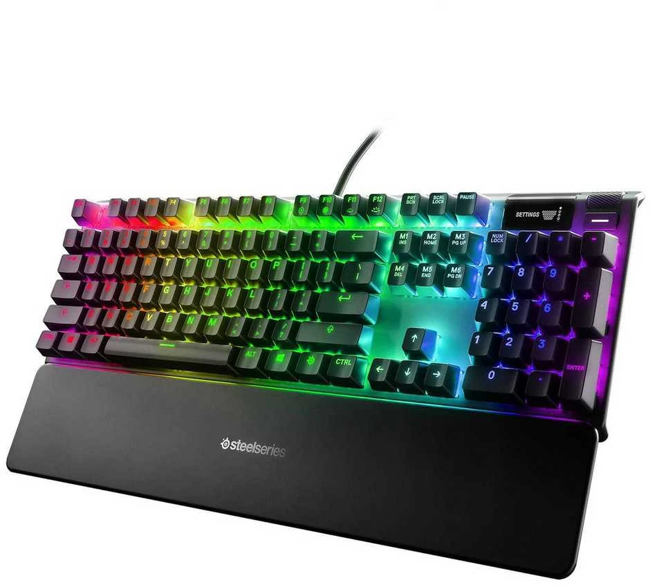 Žaidimų klaviatūra SteelSeries Apex 7, US kalba, Red apšvietimas, Juodos spalvos